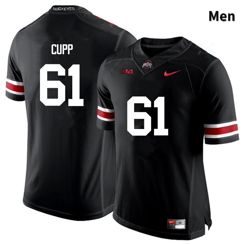 Men's Ohio State Buckeyes #61 Gavin Cupp Black Game College Stitched Football Jersey 23UP046VT